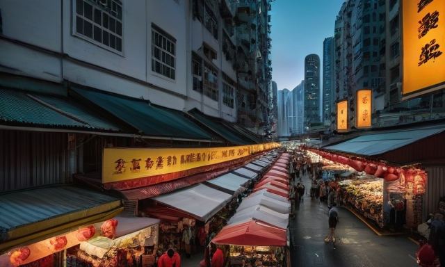Temple Street Night Market 홍콩