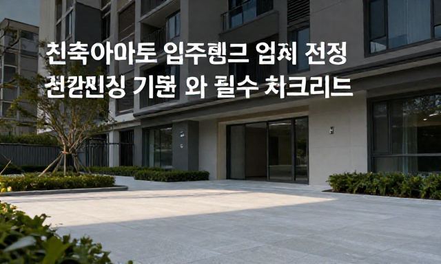 신축아파트입주청소 관련 이미지 - 신축아파트입주청소 업체 선정 기준과 필수 체크리스트